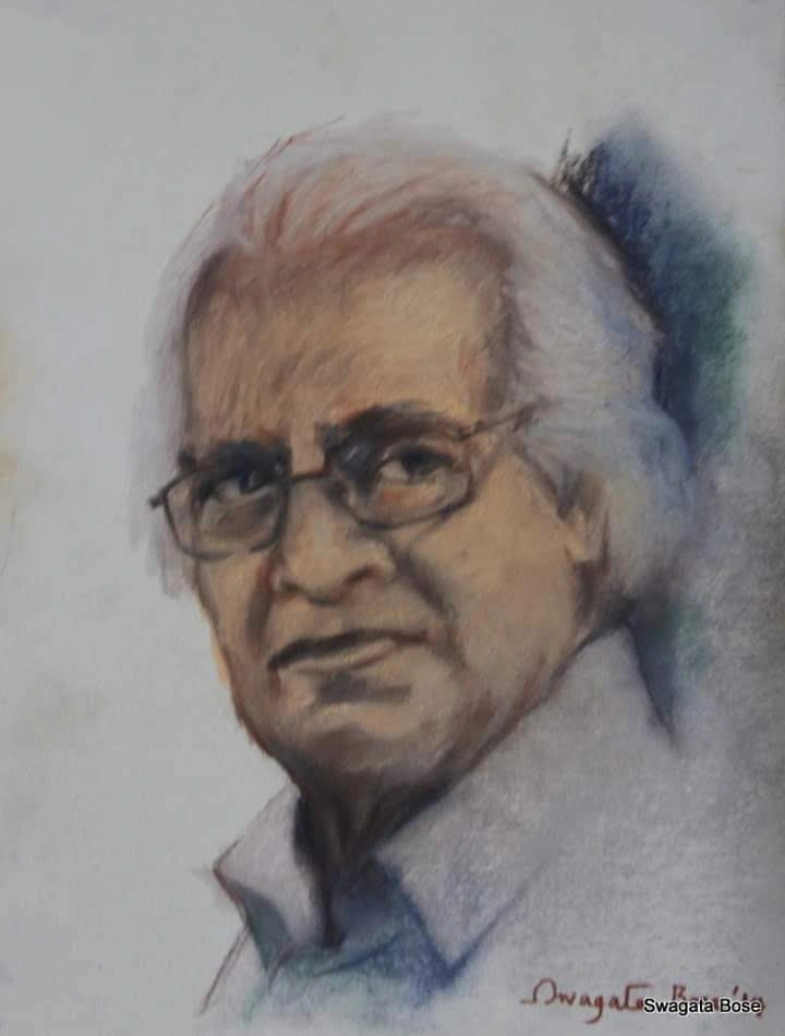 Portrait painting by Swagata Bose